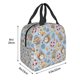 thumbnail image 3 of Fotbe Summer Time With Gnome Bolsa Térmica con Estampado y Forro de Aluminio Grueso Bolsa de Almuerzo con Bolsillo Frontal para Hombres y Mujeres, Ideal para Trabajo, Escuela, 3 of 8