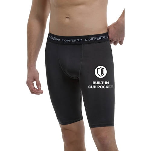 Sliding shorts with store built in cup