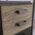 thumbnail image 6 of Bush Furniture Refinery 50" L Shaped Industrial Writing Desk with File Cabinet, 6 of 7