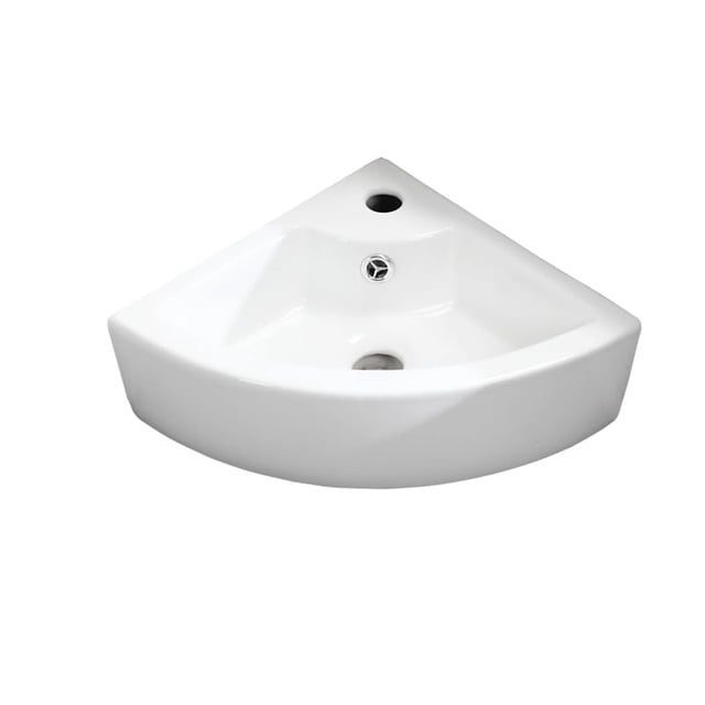 Lavabo de Baño XIFIRY Esquinero de Pared 33x33x13 cm