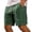 Army Green, variant on FYEGRE Men's Summer Casual Shorts Elastic Waist Drawstring Beach Shorts with Pockets Brown XL