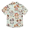 Dailycode Small Short Sleeve Button Down Shirts Cute Dog Paw Heart ...