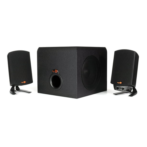 Klipsch Pro Media 2.1 THX Computer Speakers Two-Way Satellites 3″ Midbass Drivers and 6.5″ Subwoofer