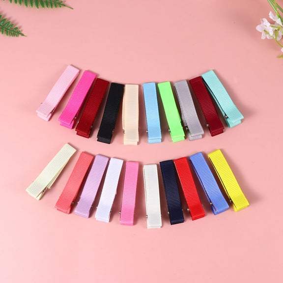 MUSEYA 20Set Fabric Hair Clips for Women Barrette Duckbill Shape Mixed Color Casual Outfits