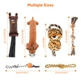 thumbnail image 3 of 6 Pieces Puppy Chew Toys, Promote Clean Teeth Durable Rope Interactive Dog Toys Set with Squeaky Sound, 3 of 9