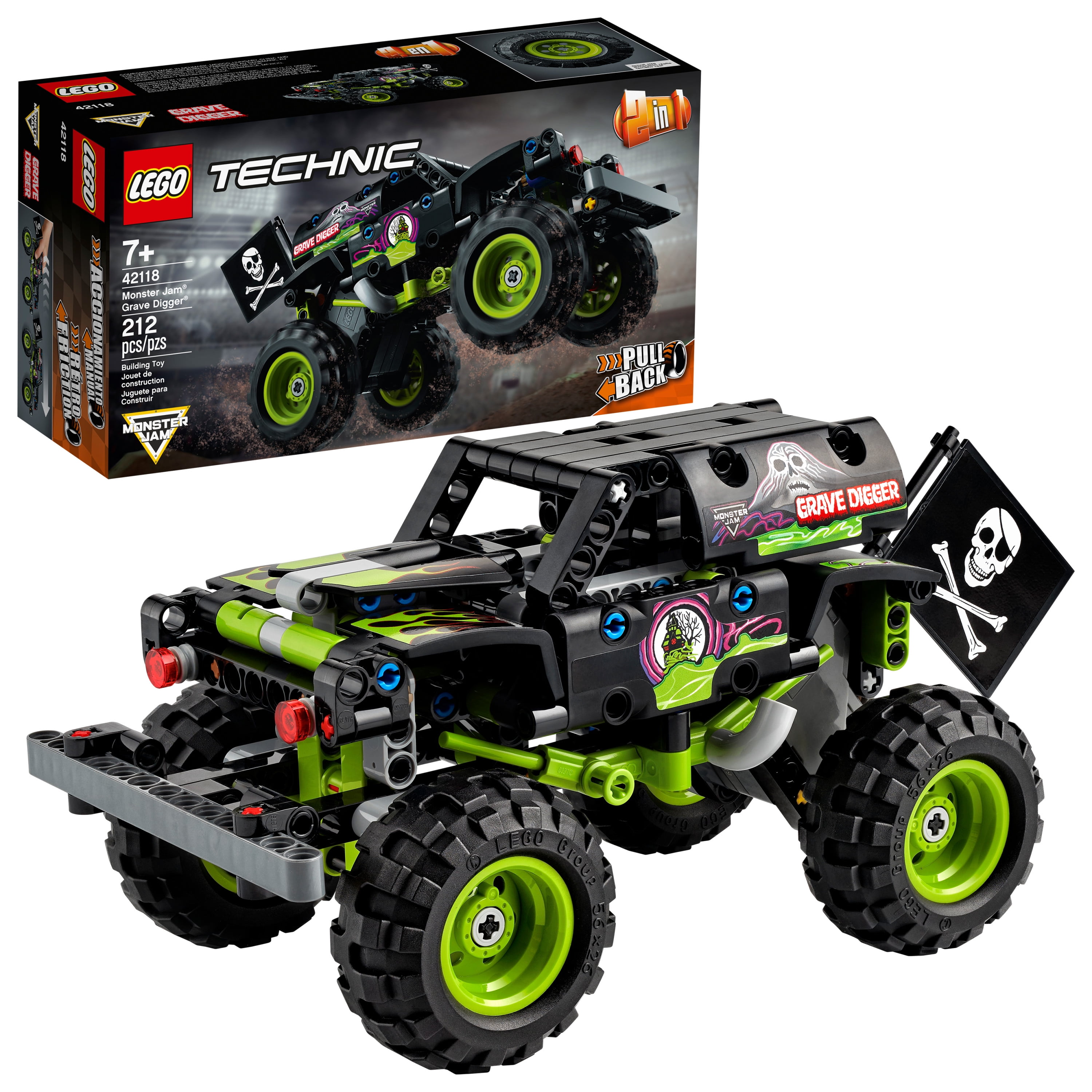 LEGO Technic Monster Jam Max-D 42119 Model Kit for Kids Who Love Monster  Trucks (230 Pieces) - Walmart.com