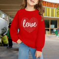 thumbnail image 2 of Coerni Oversized Sweatshirts for Girls Cotton Crewneck Long Sleeve Pullover Cute Heart Graphic Shirts Athletic Warm Trendy Clothes, 2 of 6