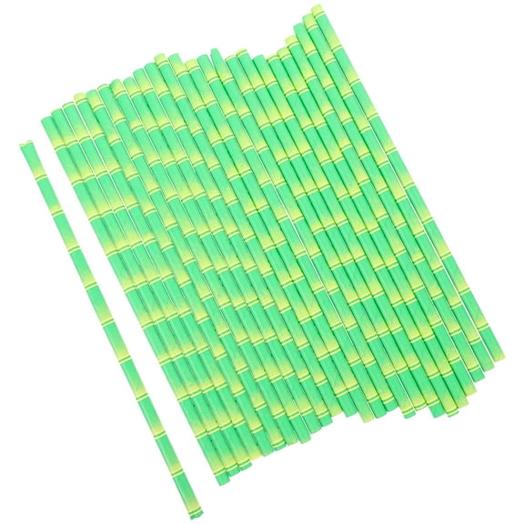 150 Pcs Birthday Party Supplies Useful Drinking Straw Straws Disposable Bamboo Paper
