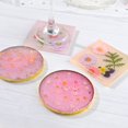thumbnail image 3 of 8 Pack Round and Square Shape Coaster Base Silicone Mold Resin Epoxy UV DIY Resin Craft Home Decoration Tools, 3 of 4