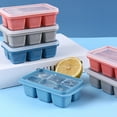 thumbnail image 4 of Square Ice Cube Tray with lid Cocktail Silicone Ice Maker, Scotch Whiskey Ice Cube Reusable Ice Cubes for Soup Freezer Wine Juice, 4 of 9