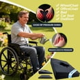 thumbnail image 3 of Gel Wheelchair Seat Cushion,Bed Sore Cushions for Butt,Office Chair Pressure Sore cushion,Memory Foam Pillow for bed,Pressure Ulcer Pain Relief,Relieve Sciatica,Coccyx,Washable Cover/Set Black, 3 of 16