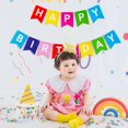 thumbnail image 3 of Banderín de cumpleaños Hirbisnis Rainbow Happy Birthday, 13 unidades, 3 of 8