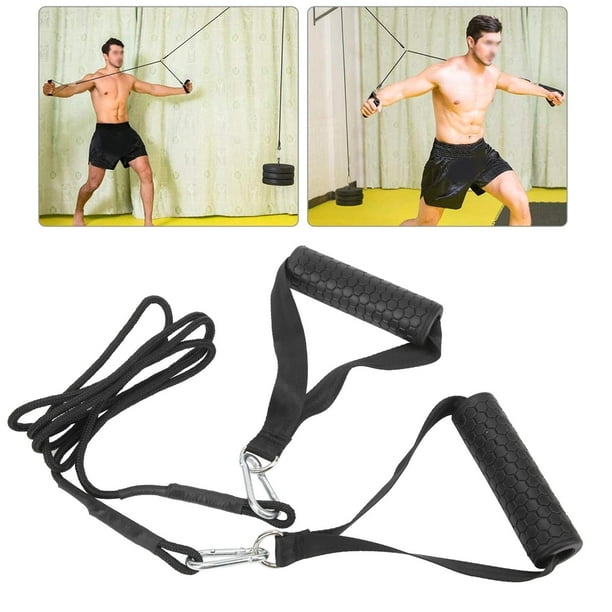 LYUMO Tricep Press Down Cable Grip Handle Triceps Rope DIY Tricep Press Down Pulley Cable Machine Attachment System Grip Handle Triceps Rope For Gym