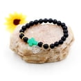 thumbnail image 6 of Synthetic Green Malachite Side Cross Beaded Bracelet, Mustard Seed Heart Charms Bangle Bracelets Christian Jewelry Y944 (Green), 6 of 7