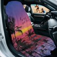 thumbnail image 3 of XYZCANDO Car Seat Towel Cover Keep Seats Clean Seat Cover Towel for Workout Gym Hiking, Car Seat Cover Towel Sweatproof, Sunset with Palm Trees Print, 3 of 11