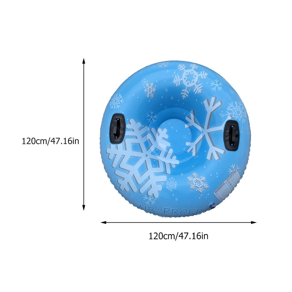IDEANATEGRATE Snow Tube Sled PVC Snow Tube Ice Lovers Winter Outdoor Sports 1Pcs