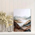 thumbnail image 2 of Misty Mountain Lake Landscape Canvas Print Wall Art for Living Room Bedroom Office Study, 2 of 8