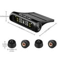 thumbnail image 3 of Foqnuq Tire Pressure Monitoring System with Solar Charger, 4 External Sensors, HD Display, 5 Alarm Modes, IPX7 Waterproof, Real-time Monitoring, 3 of 8