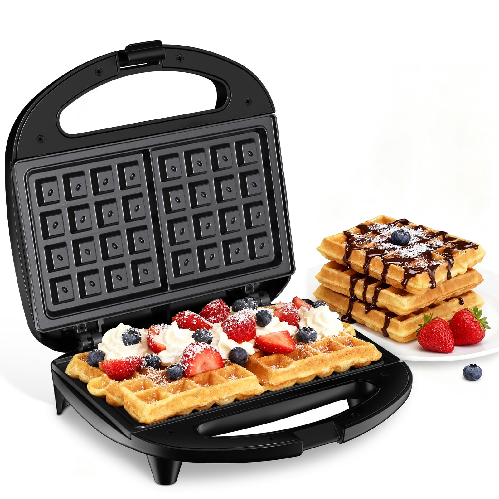 Hamilton Beach Belgian Waffle Maker, Easy Clean Non-Stick Plates