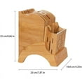 thumbnail image 4 of Multifunctional Kitchen Storage Rack - Bamboo Kitchen Knife Block Knife Holder with Stand for Organized and Tidy Kitchen Knife, 4 of 4