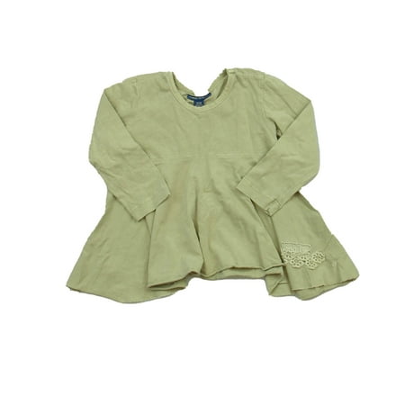 

Pre-owned Naartjie Girls Green Long Sleeve T-Shirt size: 12-18 Months