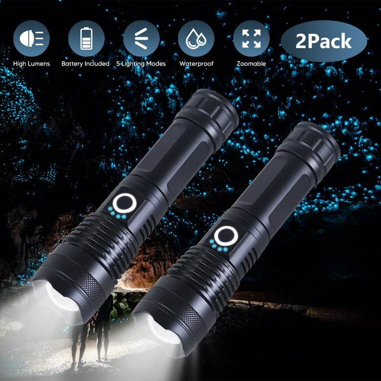 Super Bright LED Torch Tactical Flashlight Lantern Rechargeable LED Light  4-Mode