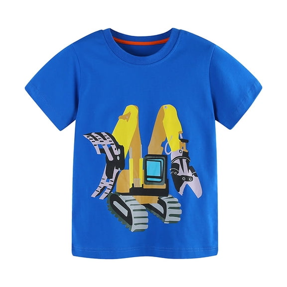 MUXiin Boys T Shirts Size 8 Solid Color Cute Funny Short Sleeve T Shirt Top Cute Sports T-Shirt Kids Summer Clothing