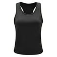 thumbnail image 7 of LELINTA 2Pack Womens Workout Clothes Mesh Yoga Tops Exercise Gym Shirts Running Tank Tops, Black/ White/ Grey, S-XL, 7 of 7