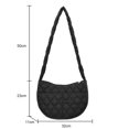 thumbnail image 4 of Bolso cruzados de moda bandolera acolchado de algodón acolchado Casual Diario, 4 of 8
