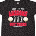 thumbnail image 4 of Inktastic That's My Awesome Sister out There with Volleyballs Boys or Girls Baby Bodysuit, 4 of 5