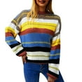 thumbnail image 1 of Fridja Tops à Épissure de Couleur Contrastée Automne et Hiver pour Femmes, 1 of 5