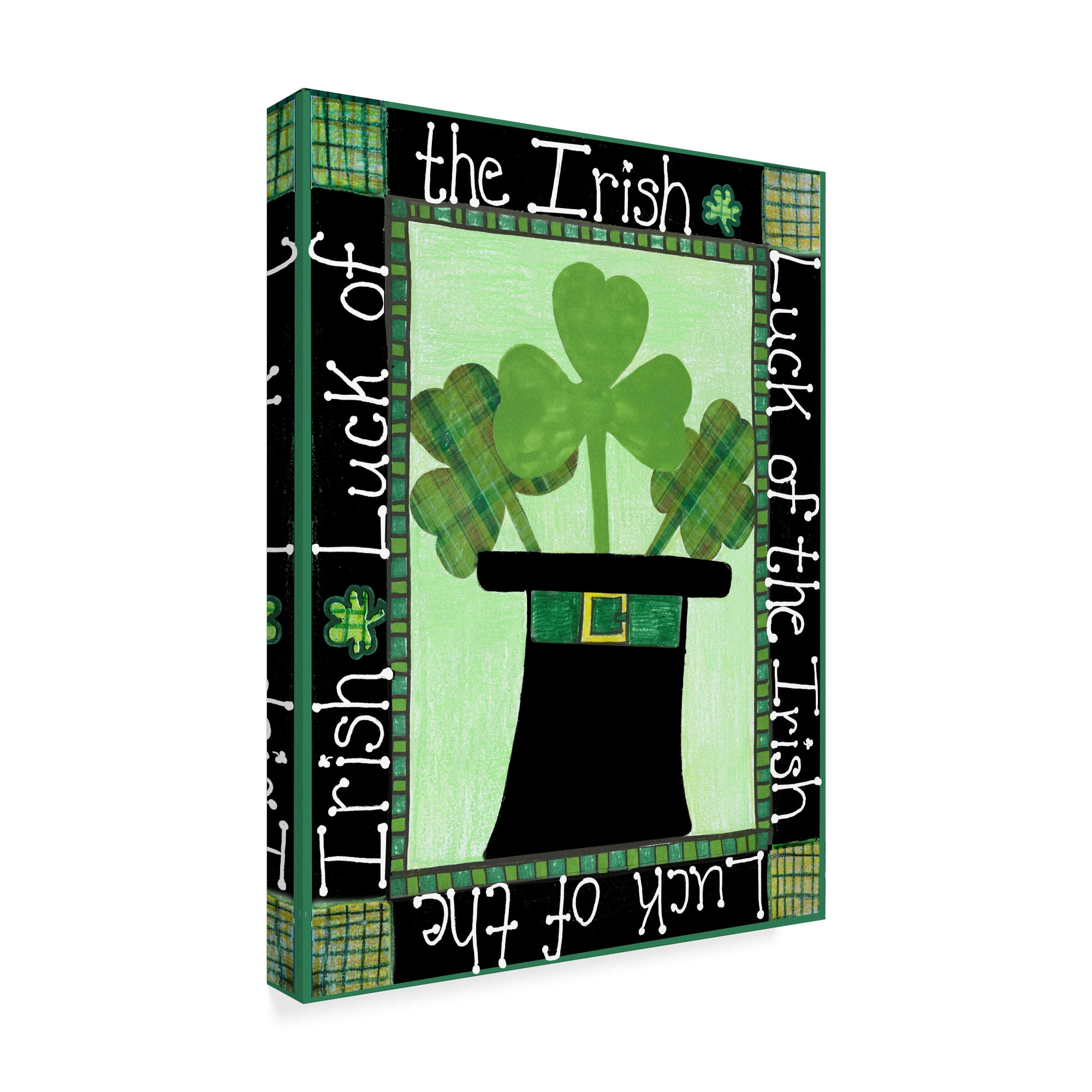 Trademark Fine Art 'Luck O Irish' Canvas Art by Ali Lynne