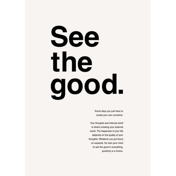 See The Good Print Wall Art, Modern Wall Decor For Living Room Bedroom, 8x12 UNFRAMED