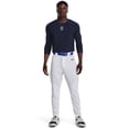 thumbnail image 3 of Pantalones de béisbol Under Armour Utility para hombre, talla L, 22, color blanco/azul marino, 3 of 7