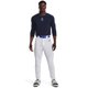 thumbnail image 3 of Pantalón Under Armour Utility Baseball de pierna recta para hombre, blanco/azul marino, 3 of 7