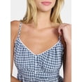 thumbnail image 4 of No Boundaries Button Front Babydoll Cami, Women’s XXS-XXL, 4 of 5