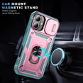 thumbnail image 6 of MYKOMI Military Case for iPhone 17, Metal Kickstand & Slide Camera Cover, Multi-Layer Heavy Duty Full Body Shockproof Protection Hard Shell for iPhone17, 6 of 9