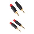 thumbnail image 1 of 4 Unids 3.5mm 3Pole Auricular Esté Plug Metal Audio Conector De Soldadura, 1 of 9