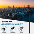 thumbnail image 4 of Uxcell 8" Metal Extension Rod, 1/4"-20 Male to Male Thread 0.47" Aluminum Alloy Lightweight Stabilizer Accessory Mount Tripod Extender Tube for Tripod DSLR Action Cameras, Black, 4 of 6