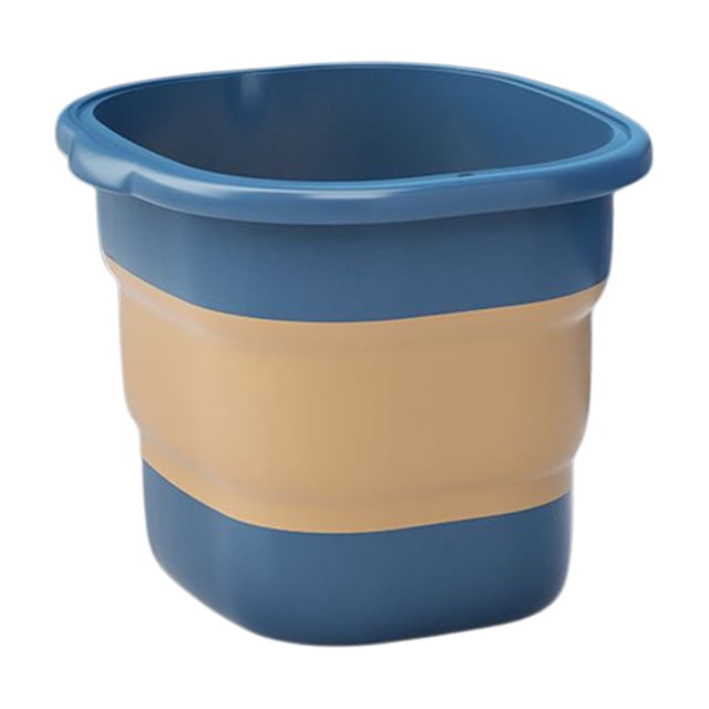 Blue Massage Foot Bath Bucket Foldable Large Household Portable Foot Soak Tub Retractable Basin For Pedicure Relaxation Blue