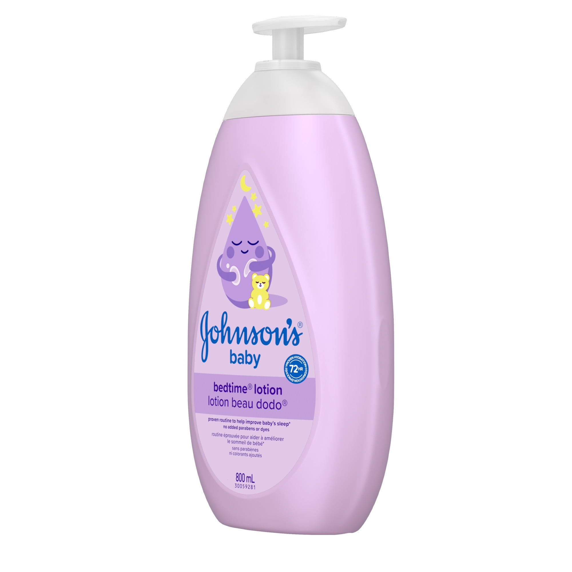 Johnson's Baby Bedtime Moisturizing Lotion and Cream for Dry Skin, 800 ml, 800 mL