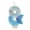 8, variant on Number 5 Birthday Candle Blue Mermaid Tail Design Paraffin Wax Smoke Free for Cake Anniversaries, Decorative Party Candle Topper