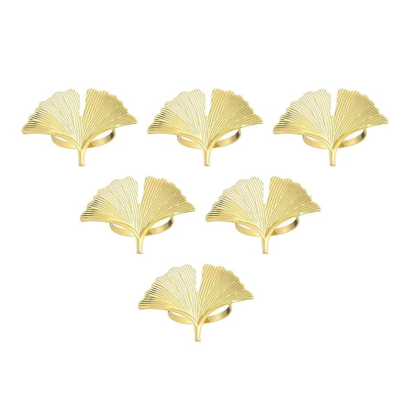 6Pcs Napkin Rings Cloth Napkin Holders for Restaurant Thanksgiving Banquet