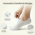thumbnail image 2 of Men’s Invisible No Show Socks 18-Pack– Breathable Cotton Low Cut Socks with Non-Slip Heel Grip, Moisture-Wicking, 2 of 6