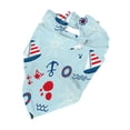 thumbnail image 5 of Bingfone Sailboats Anchors-Washable Dog Scarf Triangle Adjustable Puppy Bandana Bib Handkerchief For Medium Large Dog Cat, 5 of 9
