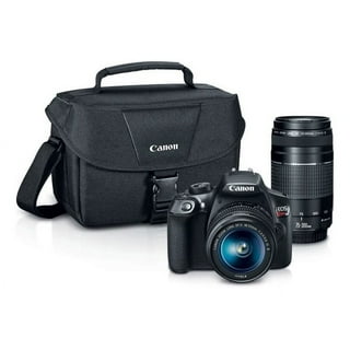 Canon EOS 4000D / Rebel T100 DSLR Camera with 18-55mm Lens + Optics Filter  Set, Camera Bag + Sandisk Ultra 64GB Card + Al's Variety Cleaning Kit, And  More 