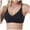 Black, variant on 2 Pack Womens Bras Transparent Shoulder Strap Cordless Backless Spongeless With Convertible Shoulder Straps Bras