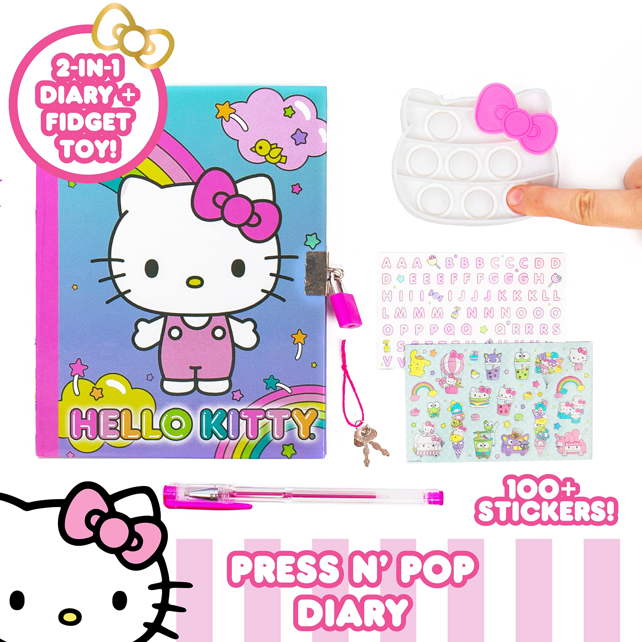 Horizon Group USA Hello Kitty Press N Pop Diary Press N' Pop Diary