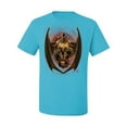 thumbnail image 2 of Wild Bobby, Dragon Sitting on Skull, Pop Culture, Men Graphic Tees, Light Turquoise, 5XL, 2 of 3