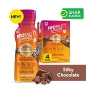PROTALITY Advance Nutrition Shake, Silky Chocolate, 10-fl-oz Bottles, Pack of 4